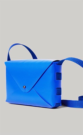 Envelope bag aqua blue